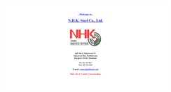 Desktop Screenshot of nhksteel.com